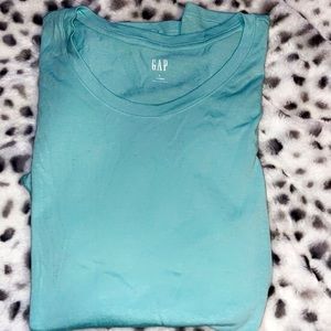 size large teal simple t-shirt from gap